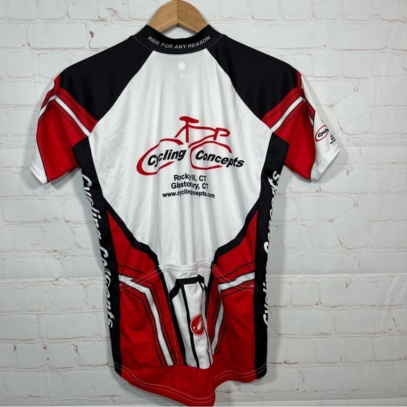 Vintage Castelli Cycling Jersey Mens Medium Short Sleeve Pockets Zip Up - Picture 7 of 11